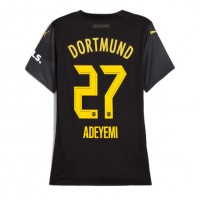 Camisa de Futebol Borussia Dortmund Karim Adeyemi #27 Equipamento Secundário Mulheres 2024-25 Manga Curta